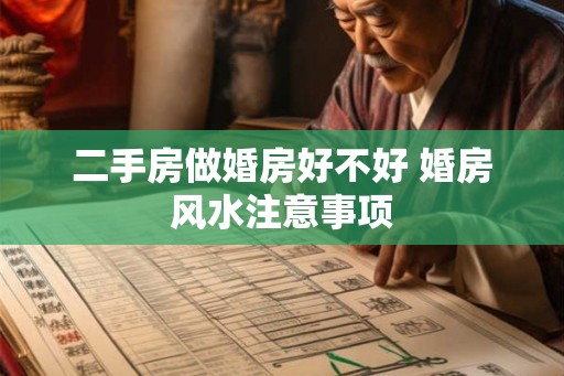 二手房做婚房好不好 婚房风水注意事项