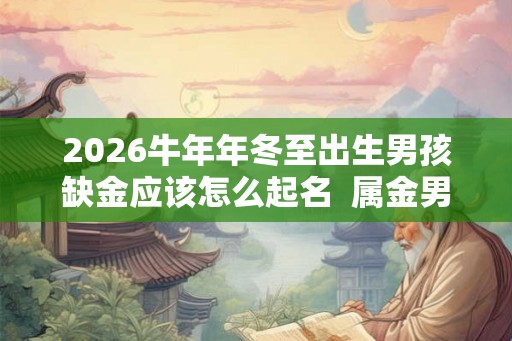 2026牛年年冬至出生男孩缺金应该怎么起名  属金男孩名字推荐