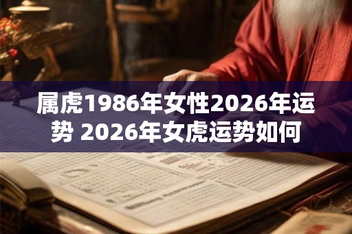 属虎1986年女性2026年运势 2026年女虎运势如何