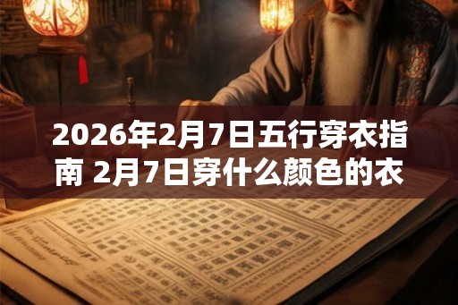 2026年2月7日五行穿衣指南 2月7日穿什么颜色的衣服