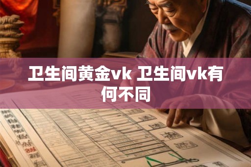 卫生间黄金vk 卫生间vk有何不同