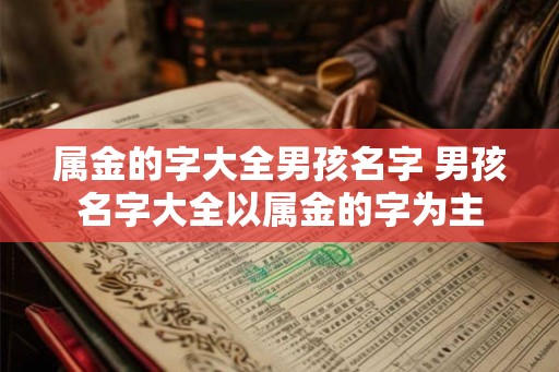 属金的字大全男孩名字 男孩名字大全以属金的字为主