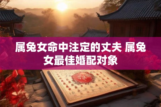 属兔女命中注定的丈夫 属兔女最佳婚配对象