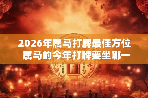 2026年属马打牌最佳方位  属马的今年打牌要坐哪一个位置好