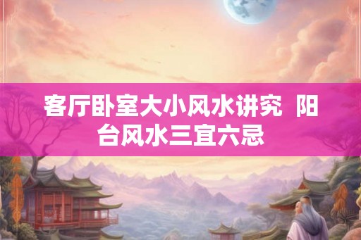 客厅卧室大小风水讲究  阳台风水三宜六忌