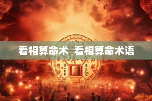 看相算命术  看相算命术语