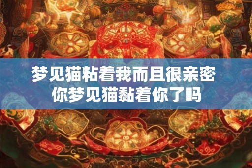 梦见猫粘着我而且很亲密 你梦见猫黏着你了吗