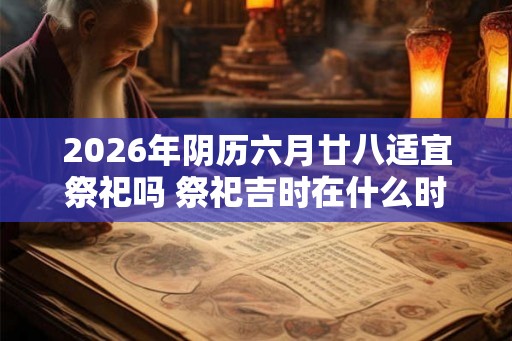 2026年阴历六月廿八适宜祭祀吗 祭祀吉时在什么时候