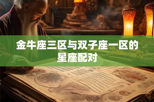 金牛座三区与双子座一区的星座配对