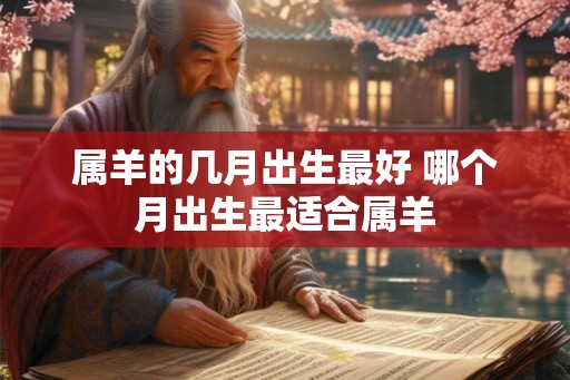 属羊的几月出生最好 哪个月出生最适合属羊