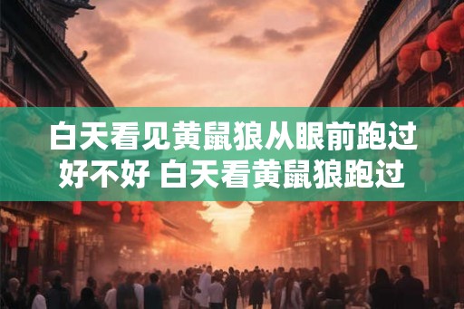白天看见黄鼠狼从眼前跑过好不好 白天看黄鼠狼跑过了吗
