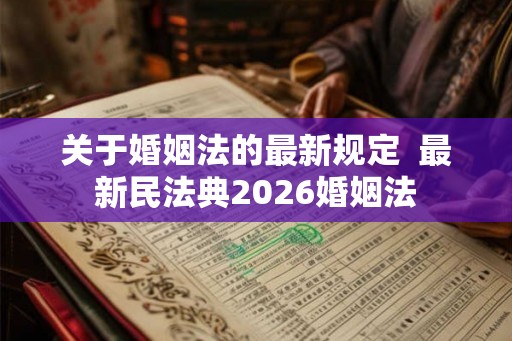 关于婚姻法的最新规定  最新民法典2026婚姻法