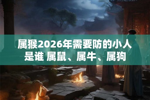 属猴2026年需要防的小人是谁 属鼠、属牛、属狗