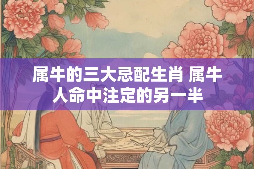 属牛的三大忌配生肖 属牛人命中注定的另一半