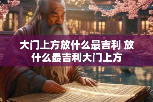 大门上方放什么最吉利 放什么最吉利大门上方
