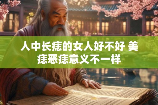 人中长痣的女人好不好 美痣恶痣意义不一样