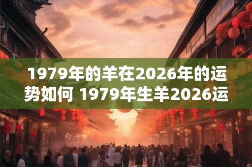 1979年的羊在2026年的运势如何 1979年生羊2026运势如何 1979年的羊在2026年的运势如何 1979年生羊2026运势如何