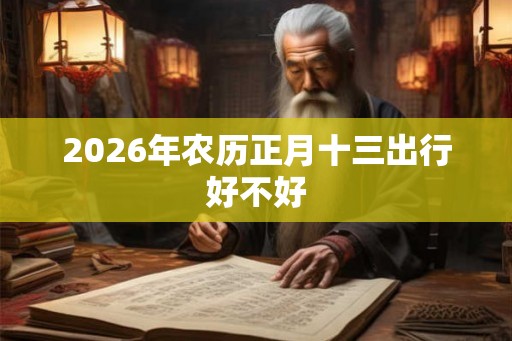 2026年农历正月十三出行好不好