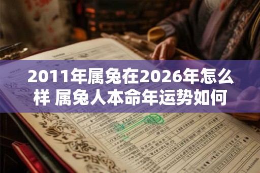 2011年属兔在2026年怎么样 属兔人本命年运势如何