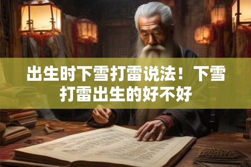 出生时下雪打雷说法！下雪打雷出生的好不好