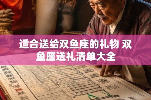 适合送给双鱼座的礼物 双鱼座送礼清单大全