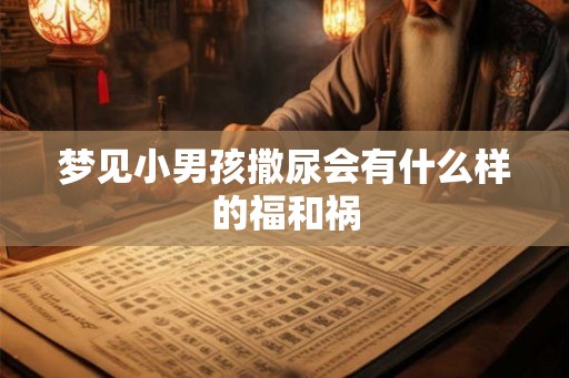 梦见小男孩撒尿会有什么样的福和祸 梦见小男孩撒尿会有什么样的福和祸