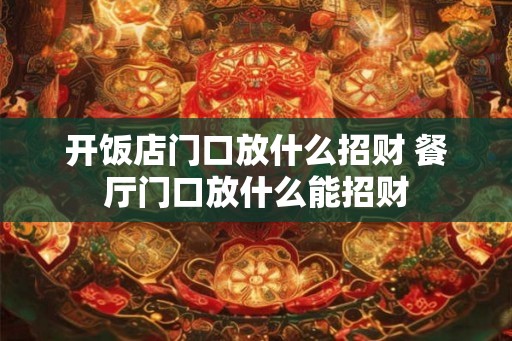 开饭店门口放什么招财 餐厅门口放什么能招财 开饭店门口放什么招财 餐厅门口放什么能招财
