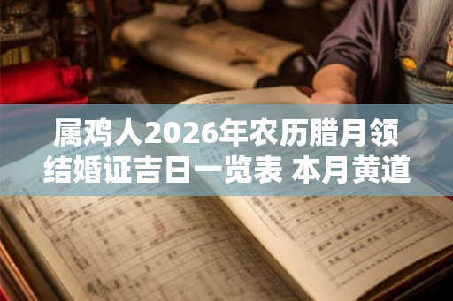 属鸡人2026年农历腊月领结婚证吉日一览表 本月黄道吉日有哪些