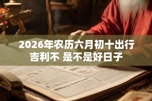 2026年农历六月初十出行吉利不 是不是好日子