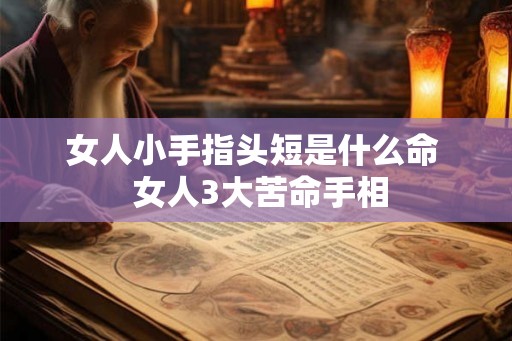 女人小手指头短是什么命  女人3大苦命手相