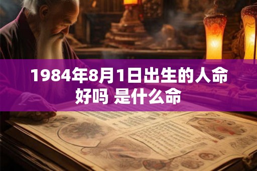1984年8月1日出生的人命好吗 是什么命