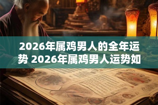 2026年属鸡男人的全年运势 2026年属鸡男人运势如何