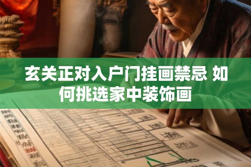 玄关正对入户门挂画禁忌 如何挑选家中装饰画