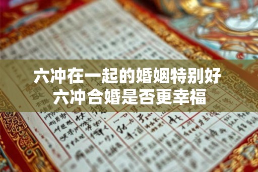 六冲在一起的婚姻特别好 六冲合婚是否更幸福