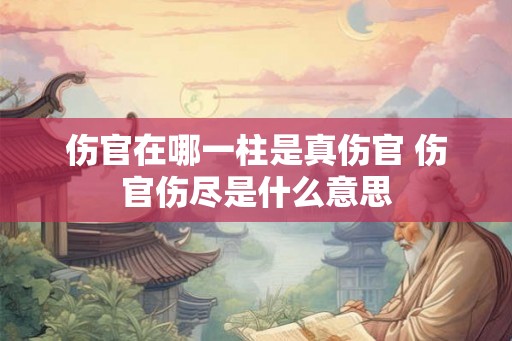 伤官在哪一柱是真伤官 伤官伤尽是什么意思