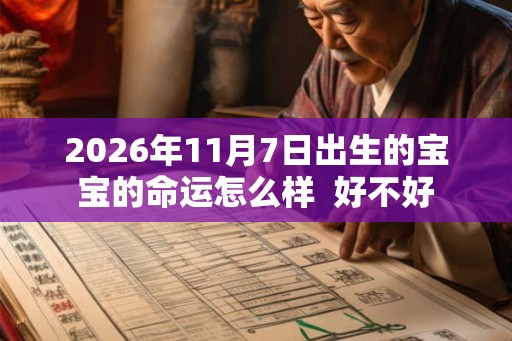 2026年11月7日出生的宝宝的命运怎么样 好不好 2026年11月7日出生的宝宝的命运怎么样 好不好