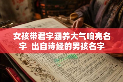 女孩带君字涵养大气响亮名字  出自诗经的男孩名字