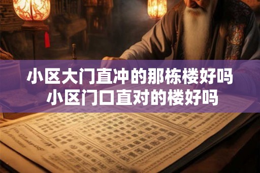 小区大门直冲的那栋楼好吗 小区门口直对的楼好吗 小区大门直冲的那栋楼好吗 小区门口直对的楼好吗