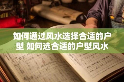 如何通过风水选择合适的户型 如何选合适的户型风水