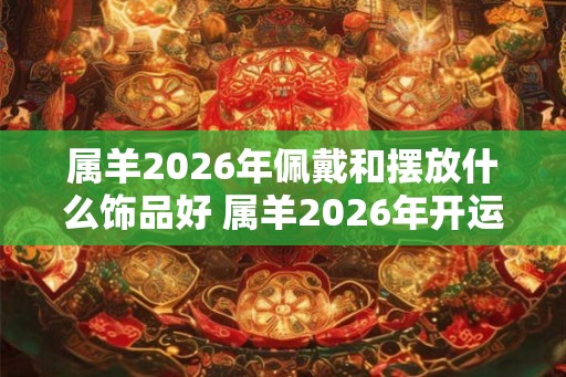 属羊2026年佩戴和摆放什么饰品好 属羊2026年开运吉祥物