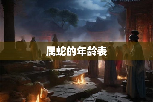 属蛇的年龄表