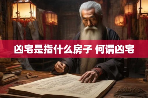 凶宅是指什么房子 何谓凶宅