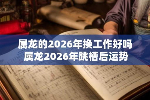 属龙的2026年换工作好吗 属龙2026年跳槽后运势 属龙的2026年换工作好吗 属龙2026年跳槽后运势