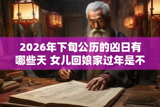 2026年下旬公历的凶日有哪些天 女儿回娘家过年是不好吗 2026年下旬公历的凶日有哪些天 女儿回娘家过年是不好吗
