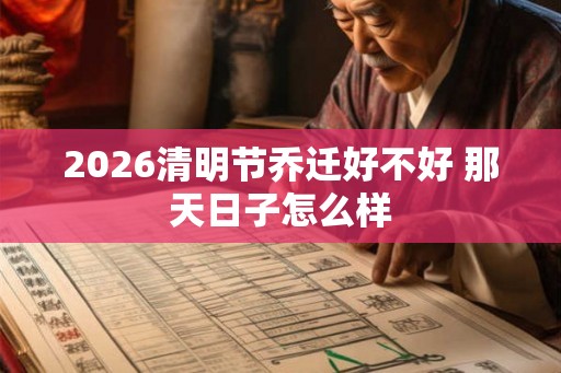 2026清明节乔迁好不好 那天日子怎么样 2026清明节乔迁好不好 那天日子怎么样