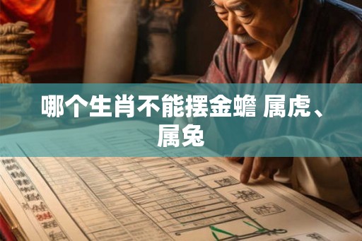 哪个生肖不能摆金蟾 属虎、属兔