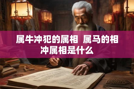 属牛冲犯的属相  属马的相冲属相是什么