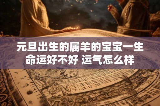 元旦出生的属羊的宝宝一生命运好不好 运气怎么样 元旦出生的属羊的宝宝一生命运好不好 运气怎么样