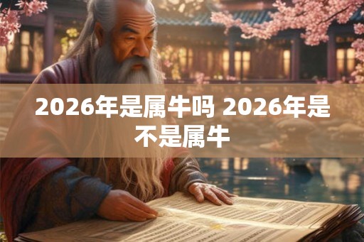 2026年是属牛吗 2026年是不是属牛