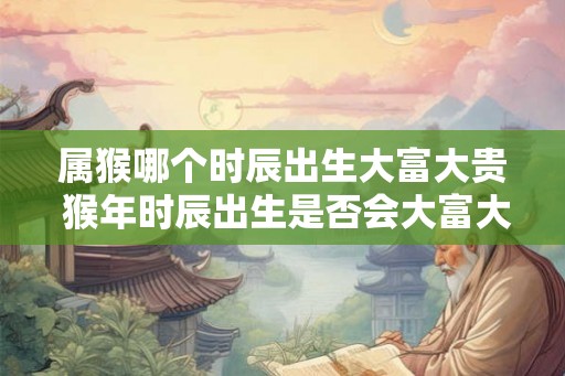 属猴哪个时辰出生大富大贵 猴年时辰出生是否会大富大贵